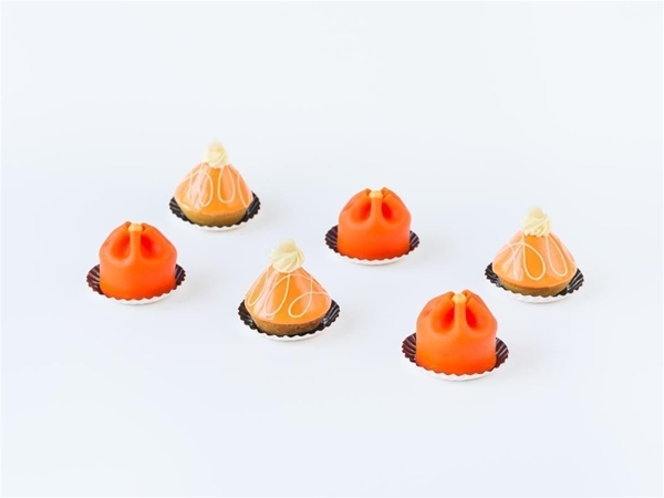 Oranje petitfours 6 stuks